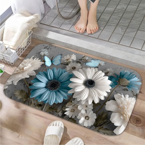 1pc Strawberries Bathroom Rug Bathroom Decor and Accessories- Durable,Anti Slip,And Quick Drying,Suitable For Indoor/outdoor Use - Perfect For Bathrooms,Bedrooms,Kitchens