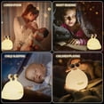 thumbnail image 5 of Luz nocturna de babosa, lámpara blanda para guardería, luz nocturna de silicona para lactancia materna, linda lámpara de noche de animales para bebés, niños, adolescentes, luz nocturna suave con sens, 5 of 5