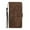 Brown, variant on Dteck Compatible with Samsung Galaxy A32 5G Wallet Case, with Hand Strap Kickstand Card Slots Magnetic Buckle Protective Flip Full for Galaxy A32 5G PU Leather Case, Winered