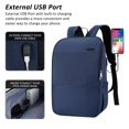 thumbnail image 3 of Mochila para portátil MAXTOP Bookbag con puerto USB de 15.6 pulgadas Water Res., 3 of 7