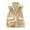 Beige, variant on Womens Fuzzy Fleece Vest Casual Winter Warm Button down Sherpa Vest Jacket with Pockets