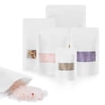 thumbnail image 1 of Bolsas Kraft Larzack, 100 unidades, con ventana, 18 x 25 cm, color blanco, 1,45 litros, 1 of 7