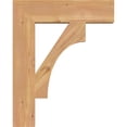 thumbnail image 3 of Ekena Millwork 3 1/2"W x 16"D x 20"H Westlake Block Smooth Bracket, Western Red Cedar, 3 of 4