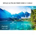 thumbnail image 2 of Cable HDMI BIFALE 8K de fibra óptica HDMI 2.1 de 15 m con eARC de 48 Gbps, 2 of 7