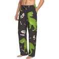 thumbnail image 2 of Balery Men'S Dinosaur Skeleton Pants,Sleepwear Pants,Pajama Pants,Pj Bottoms Drawstring And Pockets-Large, 2 of 9