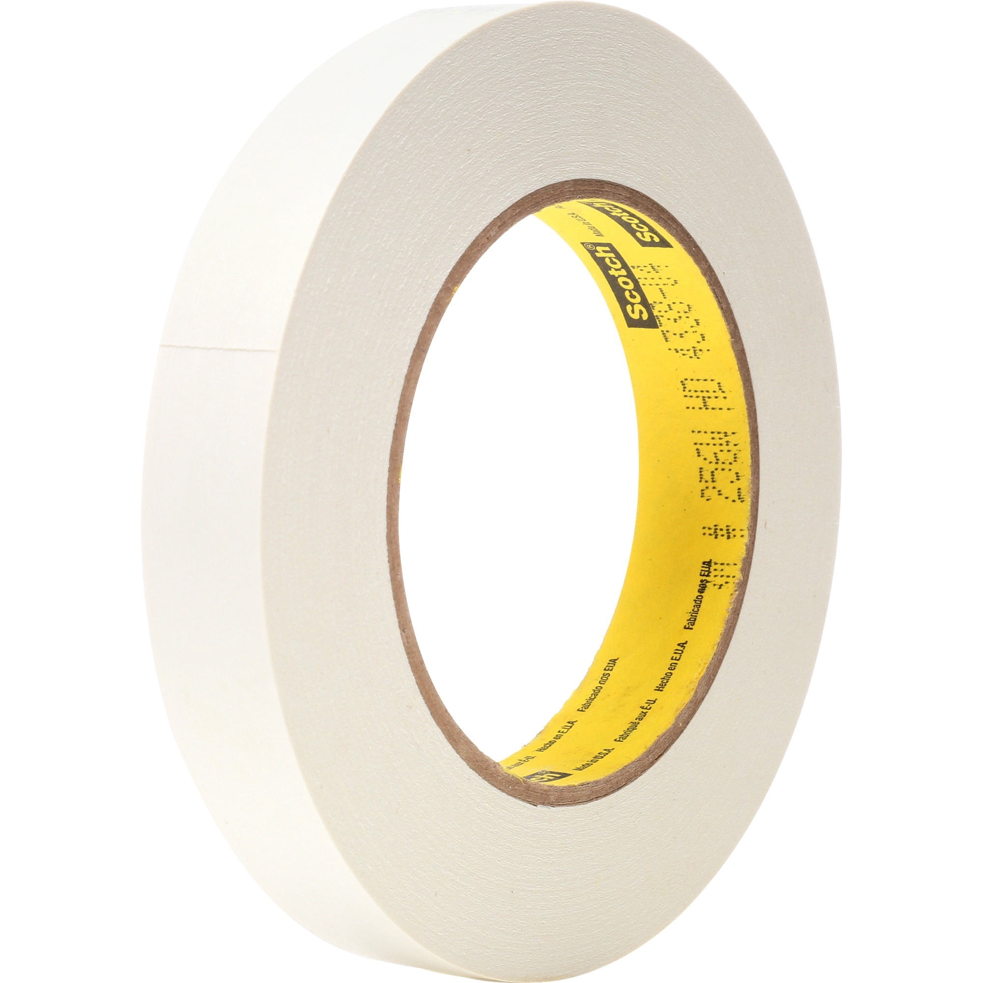 3m Scotch Flatback Write-on Tape - 0.75" Width X 60 Ft Length - 3" Core - Paper - Writable Surface - 1 Roll - White (25634)