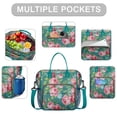 thumbnail image 2 of Pioneer Flower Floral Print Pattern Womens Lunch Box for Work,Insulated Large Lunch Bag for Tween and Teen,Loncheras Para Mujer,Leakproof Adult Lunch Bag for Work,Beach,Travel,Picnic,Camping, 2 of 7