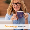 thumbnail image 3 of Strength and Dignity Proverbs 31 Woman Bible Verse Ceramic Coffee/Tea Mug Purple Sunflower Christian Coffee Cup for Women, 14 oz, 3 of 6