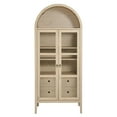thumbnail image 2 of Modway Nolan Tall Arched Storage Display Cabinet in Light Oak, 2 of 10