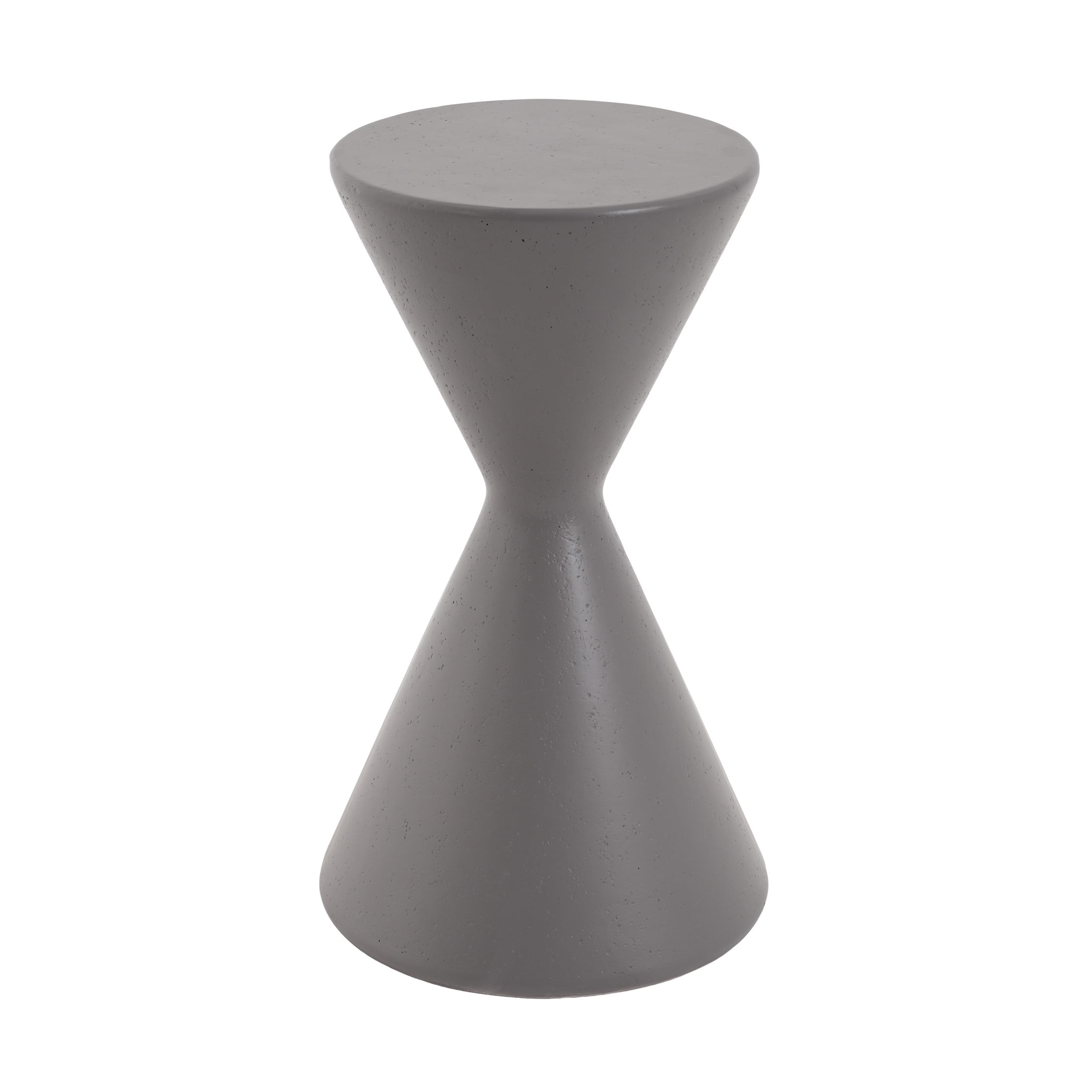 Christopher Knight Home 22.3"H Modern Round Garden Pedestal, Indoor Outdoor MGO Plant Stand, Gray