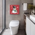 thumbnail image 4 of Christmas Snowman Vintage Tin Sign for Front Door Home Bedroom Kitchen Garden Yard Front Door Wall Decor Fun Kids Christmas Winter Holiday Party Decoration Gifts Winter Decoration 12x12 Inch, 4 of 6