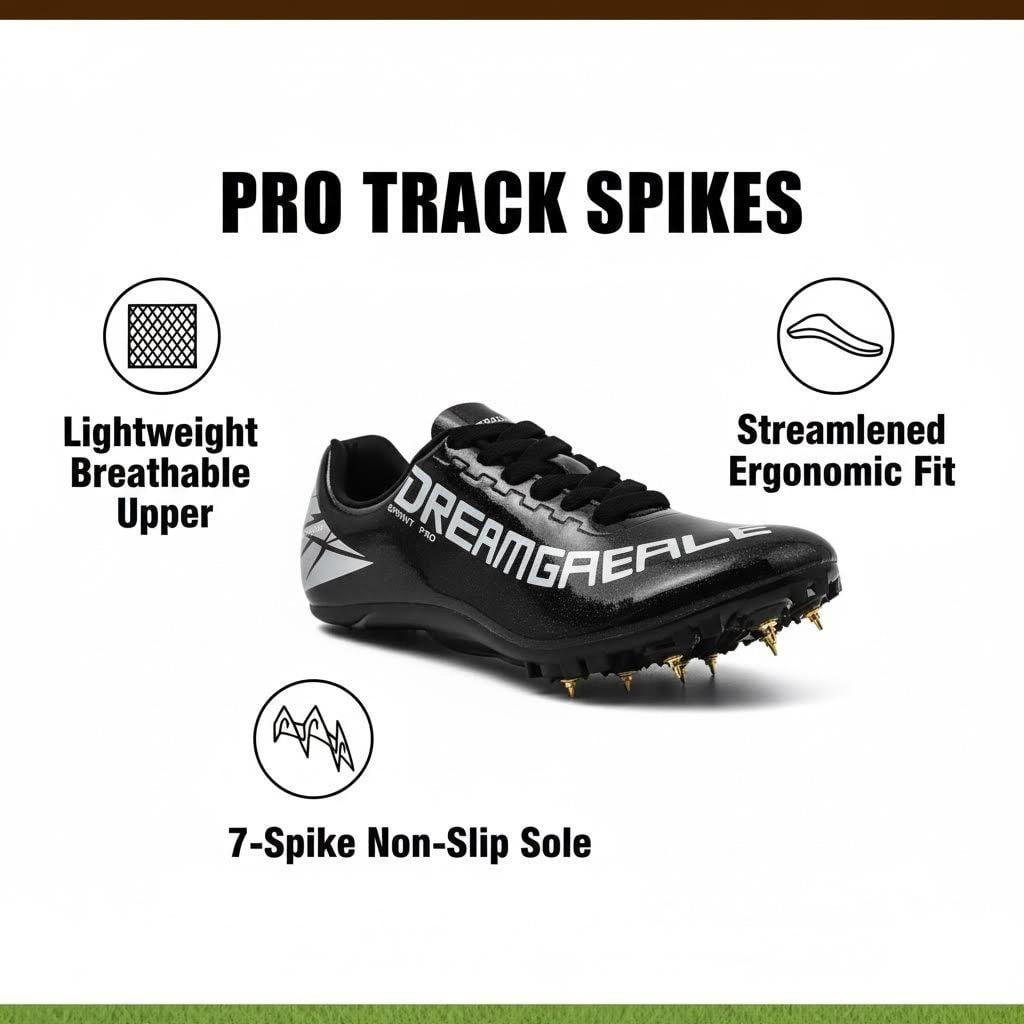 Track and Field Running Spike Shoes for Men, Women, Boys and Girls, Unisex