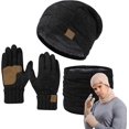 thumbnail image 1 of Ardenknit Winter Set, 3 Piece Set Windproof Knit Hat, Cap and Scarf Gloves, for Cold Weather, 1 of 7