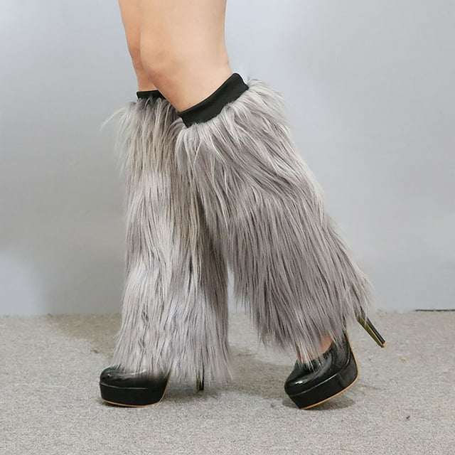 Stockings Autumn And Winter Plush Socks Long Boots Warm Stage Performance High Leg Guards Female Stockings