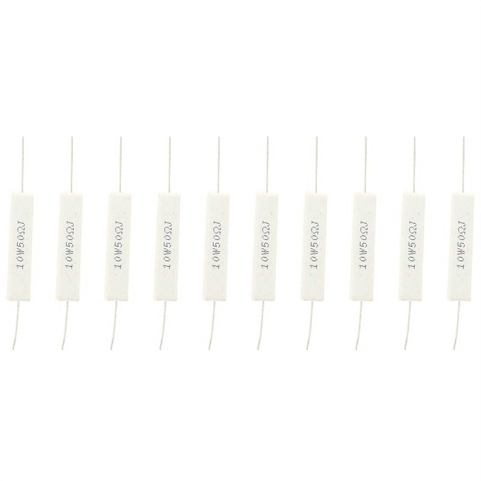 Lot De 10 Résistances Cements De 5W 8.2K Royal Ohm Axia