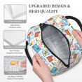 thumbnail image 3 of Pofeuu Stamp Print Lunch Bag for Adult Insulated Lunch Box,Leakproof Cooler Food Lunch Containers Reusable High Capacity Lunch Tote Bags-One Size, 3 of 6