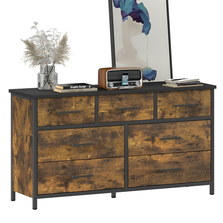 green emerald velvet dress Mid-Century Modern Fabric Dresser with Rattan Fronts – DECOMOMO main image 1