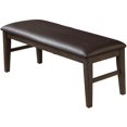 thumbnail image 1 of Best Master Furniture Wendy 48" Faux Leather Dining Bench in Dark Gray, 1 of 1