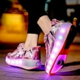 thumbnail image 5 of YAZI Kids Roller Shoes Boy Girl Sneakers with Wheels Become Sport Sneaker with Led for Christmas Birthday Children Show Gift, 5 of 18
