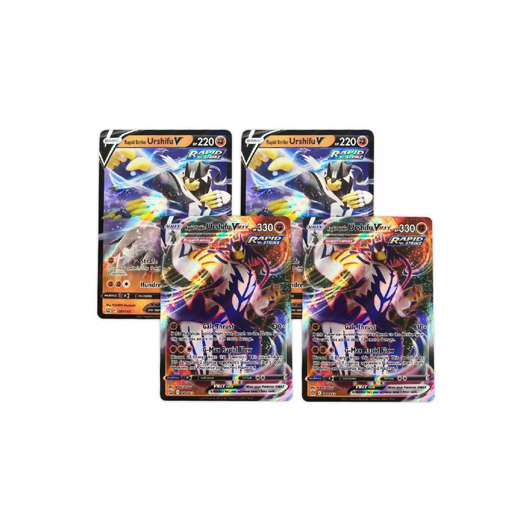 2-PACK buy Pokemon TCG SINGLE RAPID Strike Urshifu VMAX Premium Collection Box