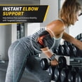 thumbnail image 4 of Attelle de Coude avec Coussin en Gel et Double Stabilisateurs, Attelle de Coude pour Hommes et Femmes, 2 Compartiments de Compression, Manchon de Coude de Tennis, Support de Coude, 4 of 8