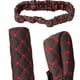 thumbnail image 4 of 3 unids/ cuero PU, cubierta de freno , cubiertas de perilla de cambio, Protector antideslizante, cubierta de espejo trasero, funda, Rojo, 4 of 4