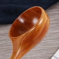 thumbnail image 6 of NICEXMAS Handmade Brown Wood Cooking Scoop Kitchen Utensil Soup Ladle with Hanging Hole for Easy Storage, 6 of 6