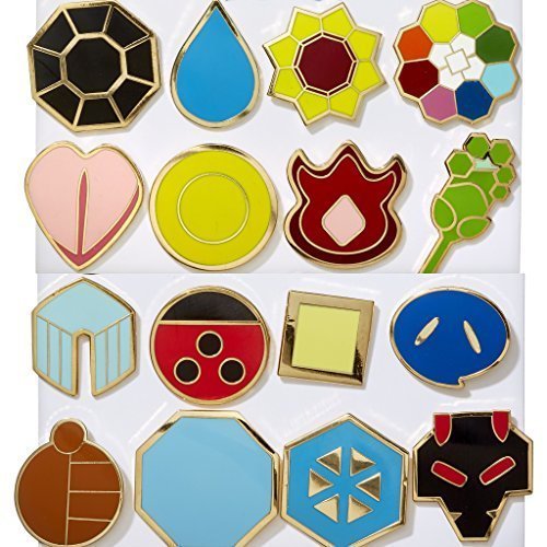 Pokemon Pokemon Kanto Gen 1 Johto Gen 2 Gym Badges By Mek Walmart Com Walmart Com
