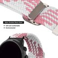 thumbnail image 5 of Xirurus Braided Nylon Sport Watch Strap Adjustable Replacement Band for Spartan Hr Baro, Suunto7, D5i, Pink White, 7.1 inches / 18 cm, 5 of 9