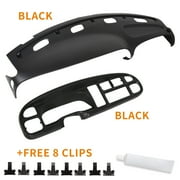 Kojem Molded Dashboard Cap Cover for 1998-2002 Dodge Ram 1500 2500 3500 Pad Overlay Cap w/ Dash Bezel