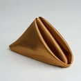 thumbnail image 3 of Efavormart 5 Pack | Gold Seamless Satin Cloth Dinner Napkins, Wrinkle Resistant | 20"x20", 3 of 10