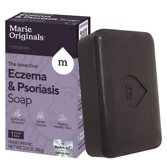 Marie Originals Gentle Cleansing Bar Soap for Dry or Flaky Skin – Hydrating Face and Body Wash (Pack of 1)