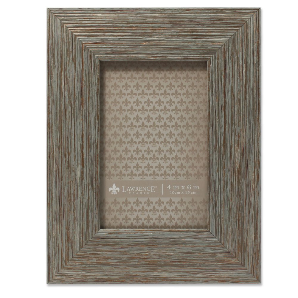 4x6 Weathered Gray Decorative Picture Frame Deep Grain