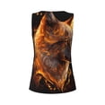 thumbnail image 5 of Lsque Gold Flame Pattern Wolf Printed Workout Tank Tops for Women, Athletic Sports Tank Tops, Compression Sleeveless Dry Fit Shirts,Sleeveless Yoga Shirt-Small, 5 of 9