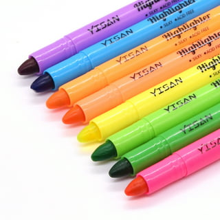 Tomorotec Dual Tips Bible Highlighter Marker Pens No Bleed, 12 Colors Water-Based Pastel Ink 4mm Chisel and 1mm Fine Tips Square Body Quick-Dry No