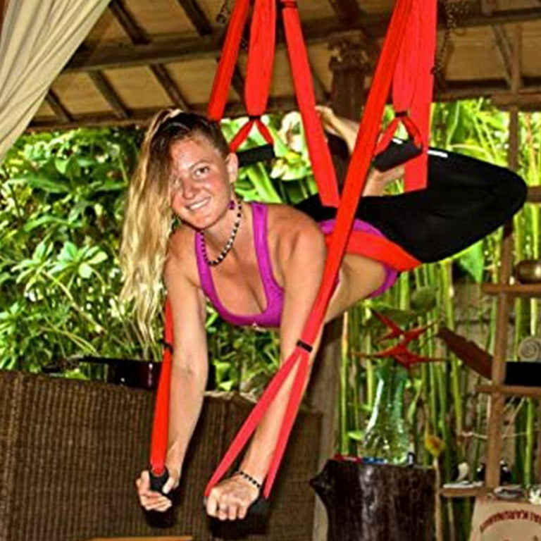 Aerial Yoga Swing Set - Yoga Hammock - Aerial Trapeze Kit + 2 Extension  Straps & eBook - Large Flying Yoga Inversion Tool - Anti-Gravity Hanging  Yoga Sling - Indoor Outdoor Fly Yoga - Men Women Kids, Inversion Equipment  -  Canada