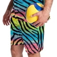 thumbnail image 5 of Men's Hawaiian Shirts and Shorts Set, Mens Short Sets 2 Piece Outfits, Mens Vacation Outfits, Rainbow Zebra, Men Short Sets Outfits, 5 of 6