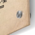 thumbnail image 2 of Epic Art 'Suspension Bridge Pickup for Guitar Blueprint Patent Parchment,' Acrylic Glass Wall Art, 24"x36", 2 of 3