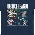thumbnail image 7 of The Justice League Boxed-In Heroes Boy's Navy T-shirt 
-Large, 7 of 7