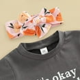 thumbnail image 5 of Youmylove Toddler Girl's Clothes Outfits Short Sleeve Peach T-Shirt Shorts With Headband 3Pcs Set, 5 of 5