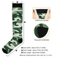 thumbnail image 3 of FORMRS Womens Knee High Socks Casual Long Thick Travel Daily Wear, 1 Pair, Light Green Camouflage Design, 3 of 6
