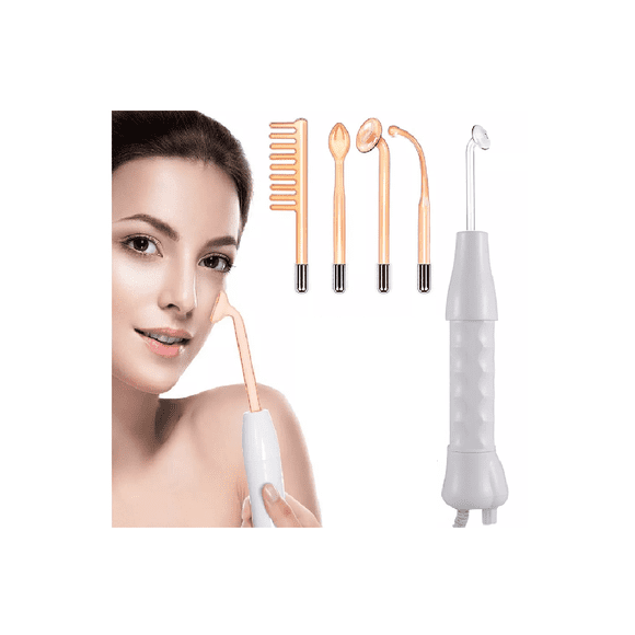 Dispositivo De Belleza De Alta Frecuencia Para El Rostro Dorado/Blanco
