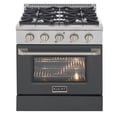 thumbnail image 5 of 30 in. 4.2 cu. ft. Propane Gas Range with Convection Oven in Cement Gray, 5 of 11