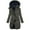 #2_Dark Gray, variant on Women’s Plus Size Winter Coat Fleece Lined Hooded Long Puffer Parka Zip Up Thick Warm Waterproof Outerwear Sherpa Lined Quilted Jacket for Cold Weather
