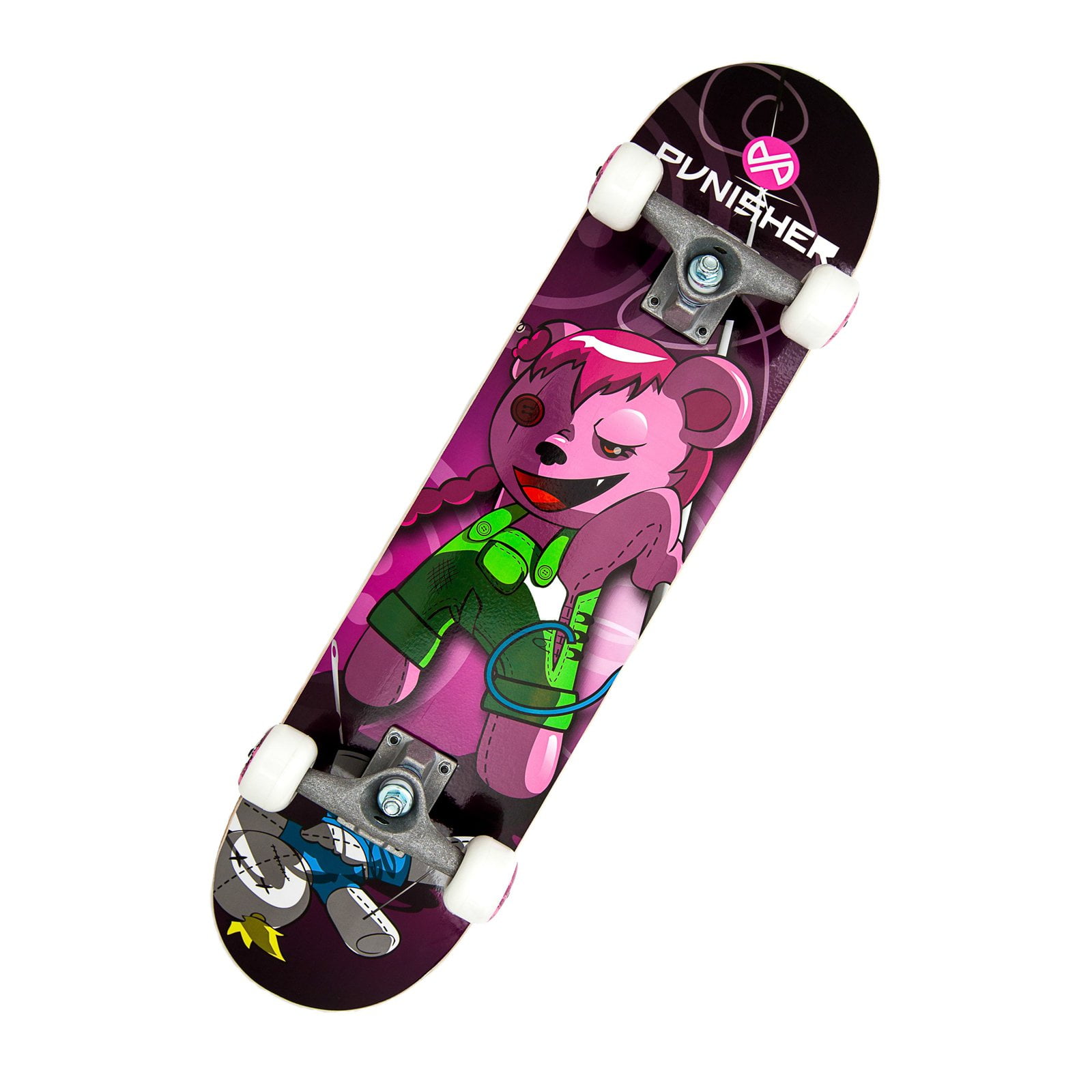 Punisher Skateboards Vendetta 31 5 X 7 75 Abec 7 Deep Conave Canadian Maple Complete Skateboard Walmart Com