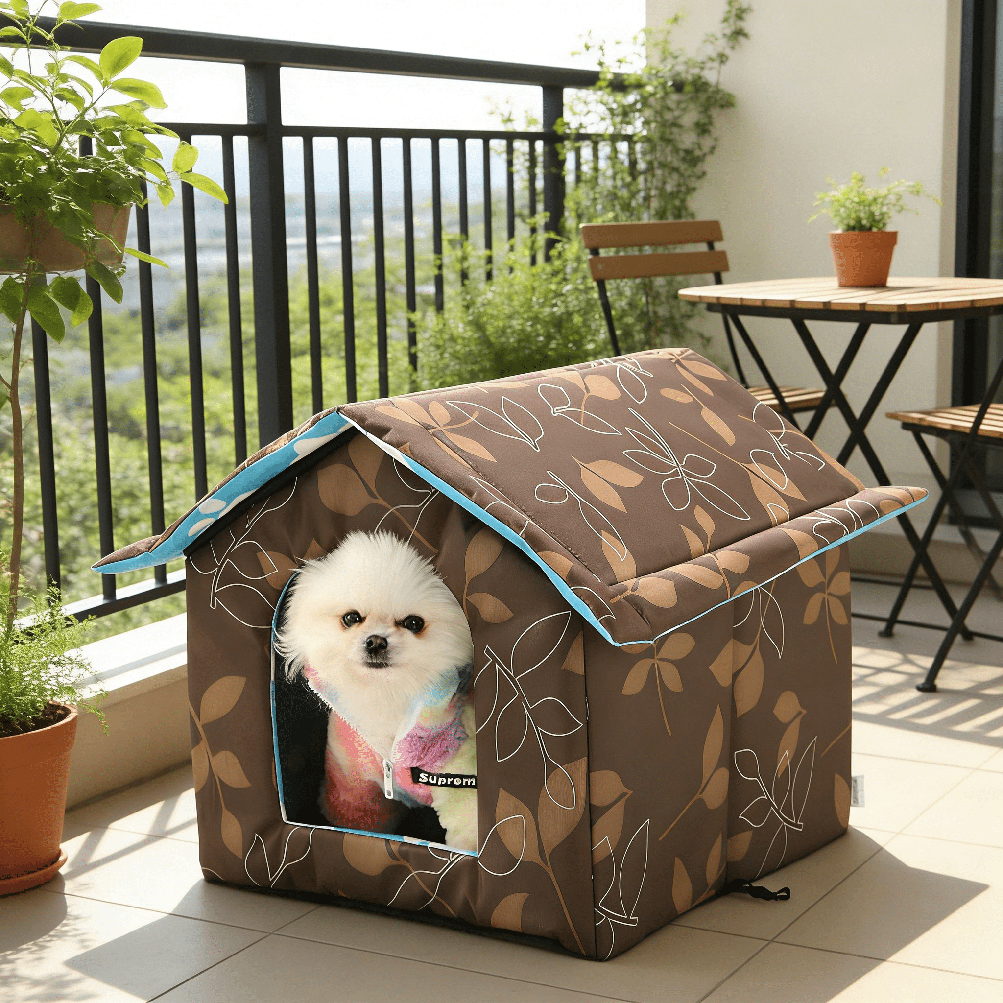 SELIVO 2026 New Winter House with Self Warming Pad-Outdoor Indoor Weather-Proof Heat Insulated Shelter Enclosure for Cats Dogs Rabbits- Portable Water-Proof Tent for Feral