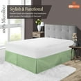 thumbnail image 2 of SGI Bedding 18 Inch Pleated Bed Skirt | Microfiber Bed Skirt | Fade Resistant, Wrinkle Free, Anti-static, Decorative, Extra Storage Space, Clutter-Free | King, Moss, 2 of 8