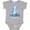 AC-Heather Grey, variant on i'm one (football) Boys or Girls Baby Bodysuit