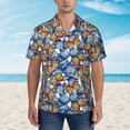 thumbnail image 2 of Disketp Hawaiian Shirts for Men,Colorful Butterfly1 Print Mens Casual Short Sleeve Button Down Shirts Beach Shirt, 2 of 7