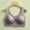 Purple, variant on ZHENHONG Front Snap Closure Bras for Women Floral Print Full Coverage Wavy Trim V Neck Bra Comfort Wireless Bralette Wireless Bras for Women